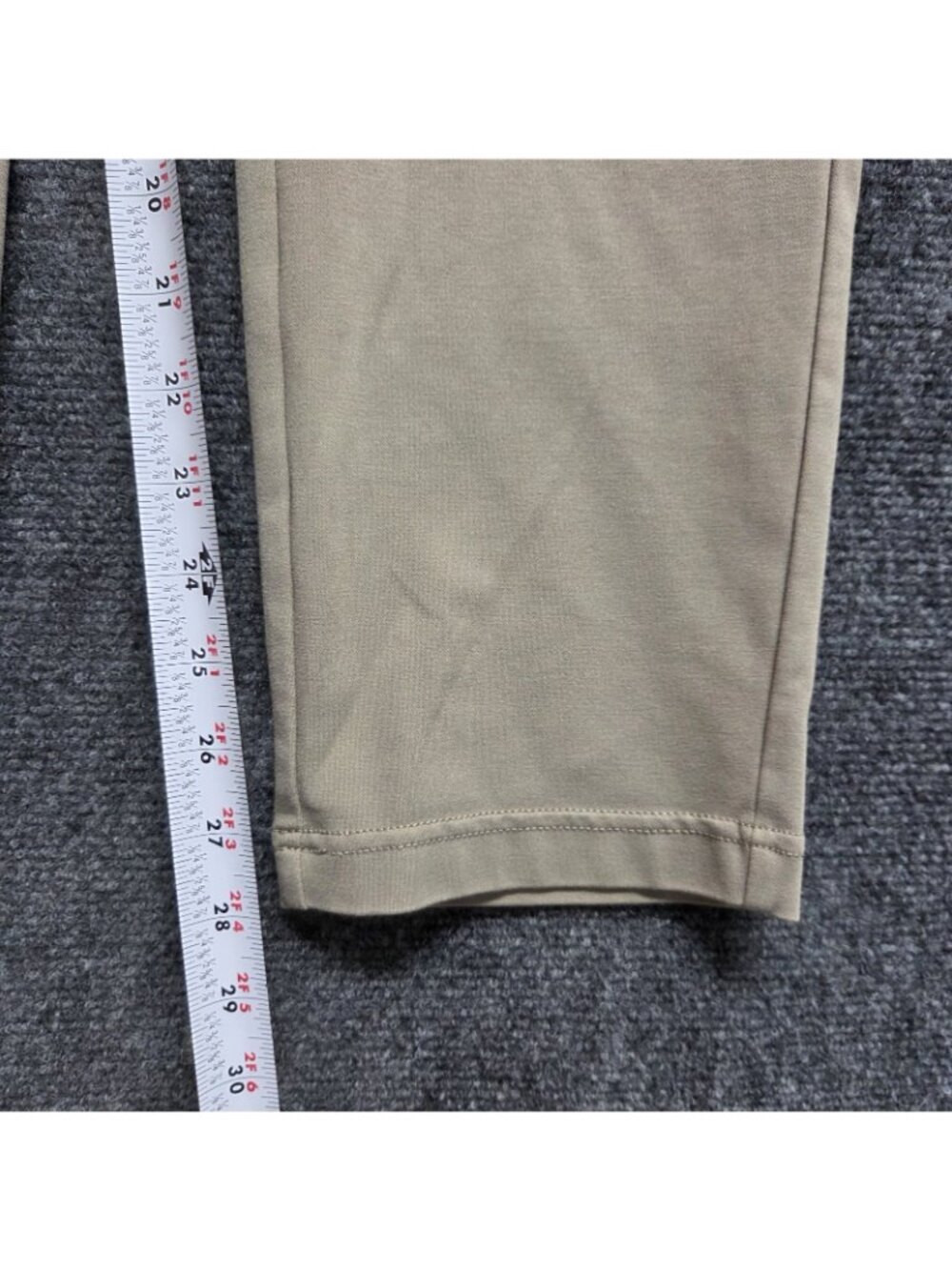 Into The AM All Day Pants Men 34x28 Brown Tapered Fit Stretch Chino Casual - Picture 7 of 12